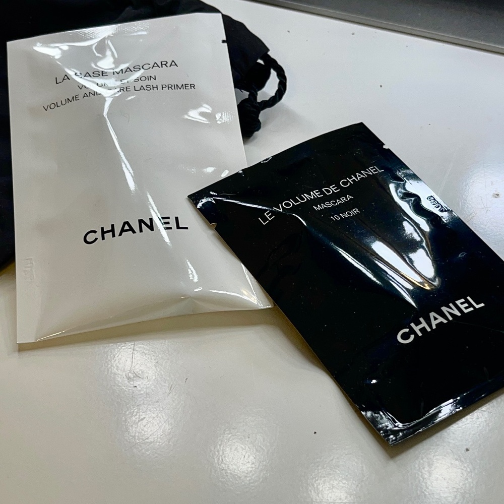 Two new samples including black Chanel Drawstring Bag
